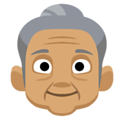 👵🏽 Emoji Anciana: Tono De Piel Medio en Facebook 2.1.