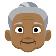 👵🏾 Emoji Anciana: Tono De Piel Oscuro Medio en Facebook 2.1.