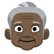 👵🏿 Emoji Anciana: Tono De Piel Oscuro en Facebook 2.1.