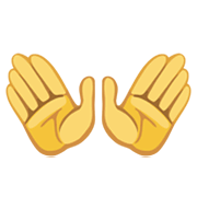 Emoji 👐 Mani Aperte su Facebook 2.1.