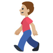 🚶🏼 Emoji Persona Caminando: Tono De Piel Claro Medio en Facebook 2.1.