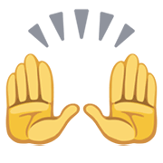 Emoji 🙌 Mani Alzate su Facebook 2.1.