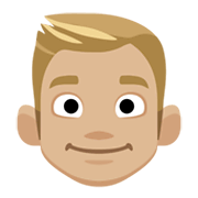 👱🏼 Emoji Person: mittelhelle Hautfarbe, blondes Haar Facebook 2.1.