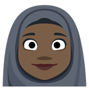 🧕🏿 Emoji Mujer Con Hiyab: Tono De Piel Oscuro en Facebook 2.1.