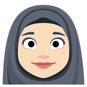 🧕🏻 Emoji Mujer Con Hiyab: Tono De Piel Claro en Facebook 2.1.