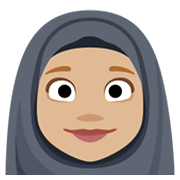 🧕🏼 Emoji Frau mit Kopftuch: mittelhelle Hautfarbe Facebook 2.1.