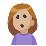 Emoji 🙎🏼 Persona Imbronciata: Carnagione Abbastanza Chiara su Facebook 2.1.