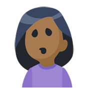 Emoji 🙎🏾 Persona Imbronciata: Carnagione Abbastanza Scura su Facebook 2.1.