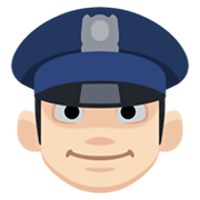 Emoji 👮🏻 Agente Di Polizia: Carnagione Chiara su Facebook 2.1.