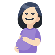 🤰🏻 Emoji Mujer Embarazada: Tono De Piel Claro en Facebook 2.1.