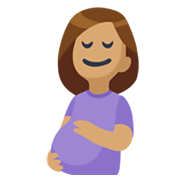 🤰🏽 Emoji schwangere Frau: mittlere Hautfarbe Facebook 2.1.