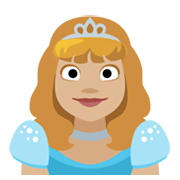 Emoji 👸🏼 Principessa: Carnagione Abbastanza Chiara su Facebook 2.1.