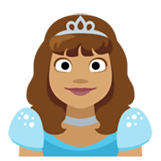 Emoji 👸🏽 Principessa: Carnagione Olivastra su Facebook 2.1.