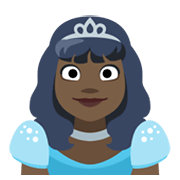 👸🏿 Emoji Princesa: Tono De Piel Oscuro en Facebook 2.1.