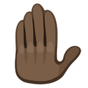 🤚🏿 Emoji Dorso Da Mão Levantado: Pele Escura na Facebook 2.1.