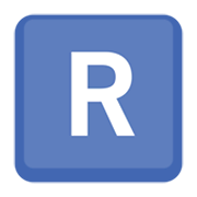 Emoji 🇷 Lettera simbolo indicatore regionale R su Facebook 2.1.