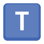 Emoji 🇹 Lettera simbolo indicatore regionale T su Facebook 2.1.