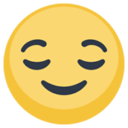 Emoji 😌 Faccina Sollevata su Facebook 2.1.