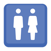 Emoji 🚻 Simbolo Dei Servizi Igienici su Facebook 2.1.