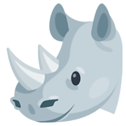 Emoji 🦏 Rinoceronte su Facebook 2.1.