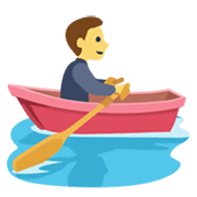 Emoji 🚣 Persona In Barca A Remi su Facebook 2.1.