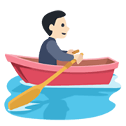 Emoji 🚣🏻 Persona In Barca A Remi: Carnagione Chiara su Facebook 2.1.