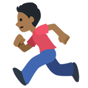 🏃🏾 Emoji Persona Corriendo: Tono De Piel Oscuro Medio en Facebook 2.1.