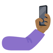 Emoji 🤳🏾 Selfie: Carnagione Abbastanza Scura su Facebook 2.1.