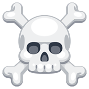 ☠️ Emoji Totenkopf mit gekreuzten Knochen Facebook 2.1.
