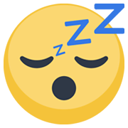 Emoji 😴 Faccina Che Dorme su Facebook 2.1.