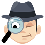Emoji 🕵🏻 Detective: Carnagione Chiara su Facebook 2.1.