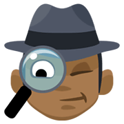 Emoji 🕵🏾 Detective: Carnagione Abbastanza Scura su Facebook 2.1.