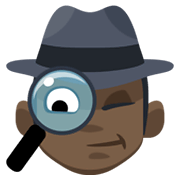 Emoji 🕵🏿 Detective: Carnagione Scura su Facebook 2.1.