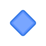 Emoji 🔹 Rombo Blu Piccolo su Facebook 2.1.