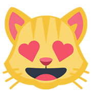 😻 Emoji lachende Katze mit Herzen als Augen Facebook 2.1.