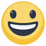 😃 Emoji Cara Sonriendo Con Ojos Grandes en Facebook 2.1.