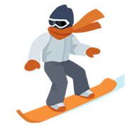 Emoji 🏂 Persona Sullo Snowboard su Facebook 2.1.