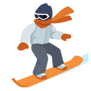 🏂🏻 Emoji Praticante De Snowboard: Pele Clara na Facebook 2.1.