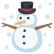 ☃️ Emoji Muñeco De Nieve Con Nieve en Facebook 2.1.