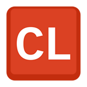 🆑 Emoji Großbuchstaben CL in rotem Quadrat Facebook 2.1.