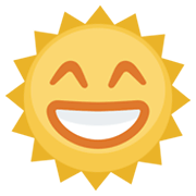 Emoji 🌞 Faccina Sole su Facebook 2.1.