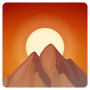 🌄 Emoji Amanecer Sobre Montañas en Facebook 2.1.