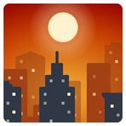 🌇 Emoji Sonnenuntergang in der Stadt Facebook 2.1.