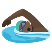 🏊🏿 Emoji Persona Nadando: Tono De Piel Oscuro en Facebook 2.1.