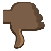 Emoji 👎🏿 Pollice Verso: Carnagione Scura su Facebook 2.1.