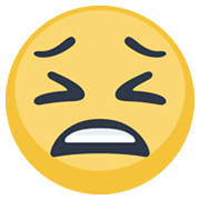 Emoji 😫 Faccina Stanca su Facebook 2.1.