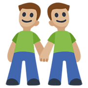 👬🏼 Emoji händchenhaltende Männer: mittelhelle Hautfarbe Facebook 2.1.