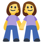Emoji 👭 Due Donne Che Si Tengono Per Mano su Facebook 2.1.