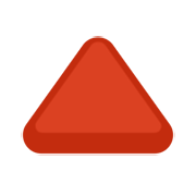 Emoji 🔺 Triangolo Rosso Con Punta Verso L’alto su Facebook 2.1.