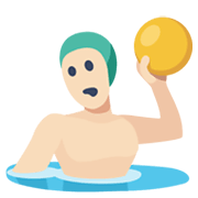 🤽🏻 Emoji Persona Jugando Al Waterpolo: Tono De Piel Claro en Facebook 2.1.